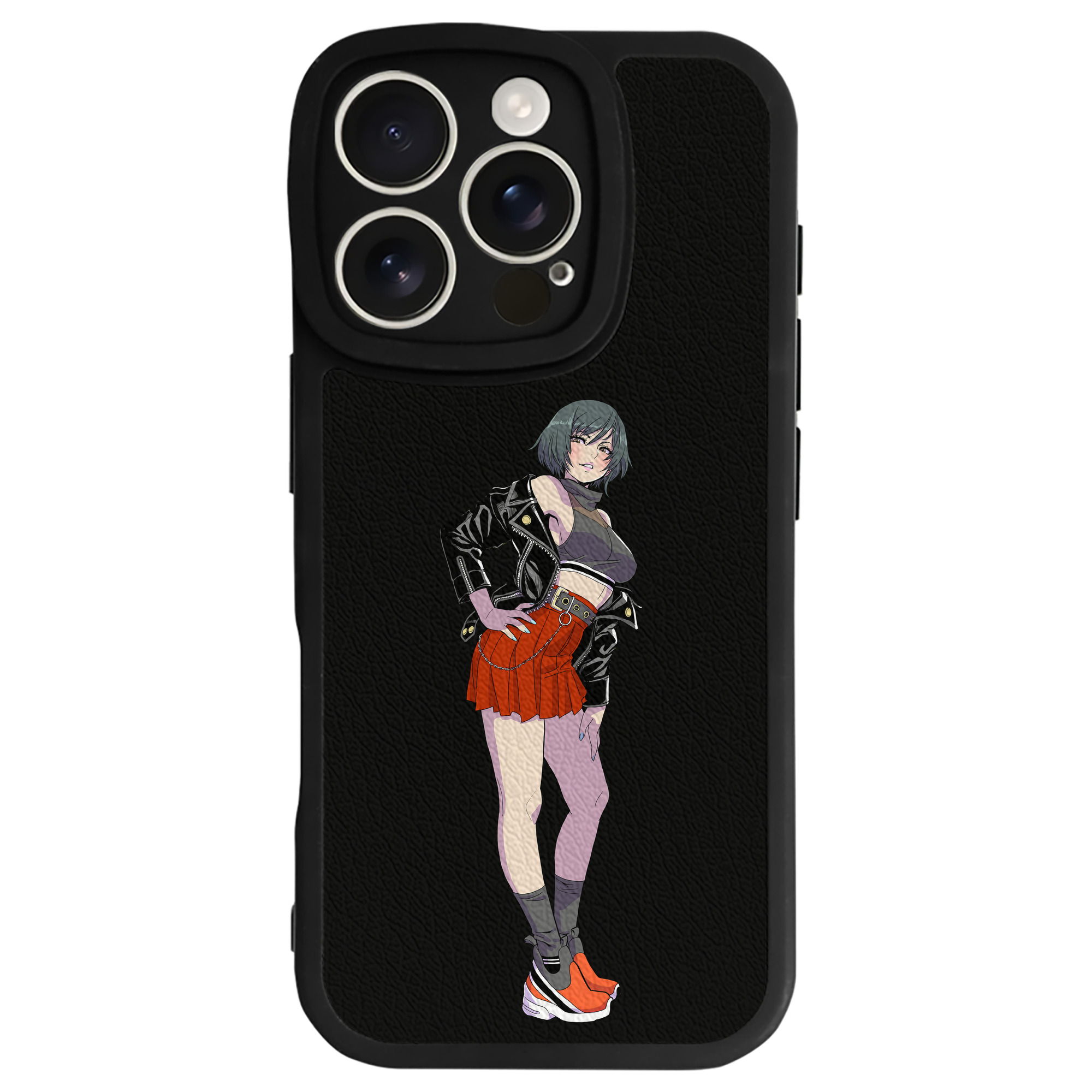 （画像用） 呪術廻戦 Jujutsu Kaisen 【iPhone 16シリーズ対応】シリコンスマホケース（レザー調） 材質：シリコン